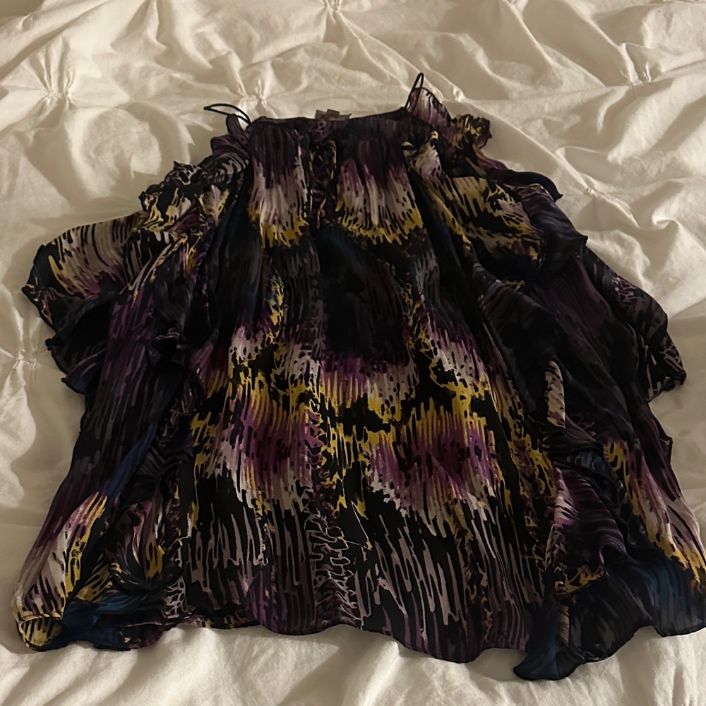 Parker Multicolor Ruffled Top